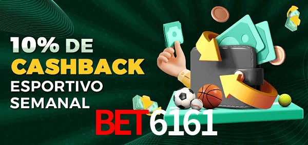 10% de bônus de cashback na bet6161